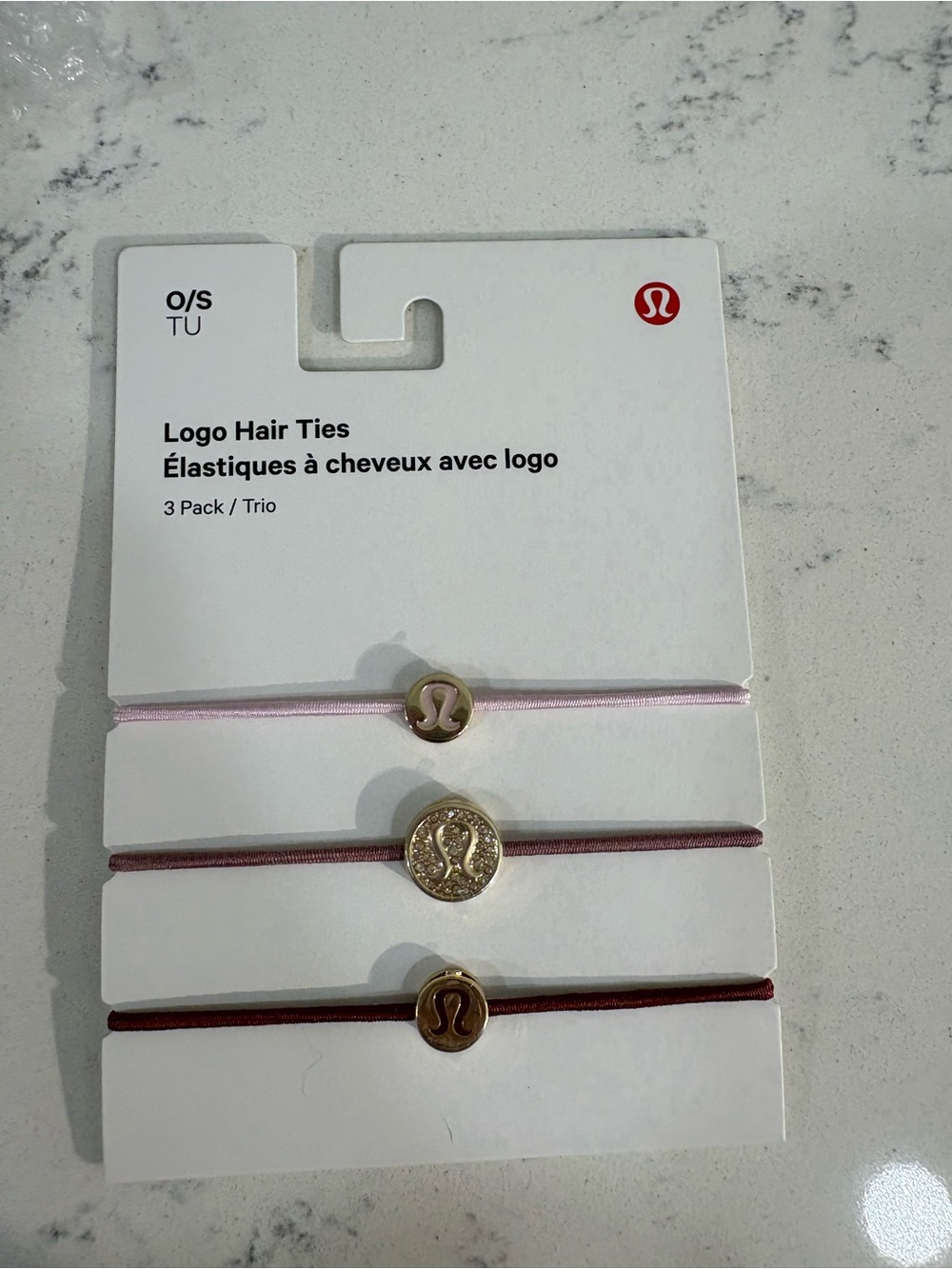 lululemon Logo Hair Ties 3-Pack
